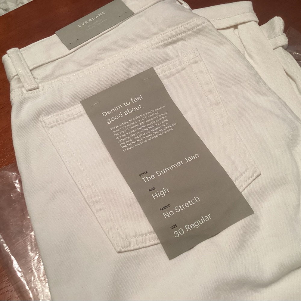 Everlane Off White Jeans